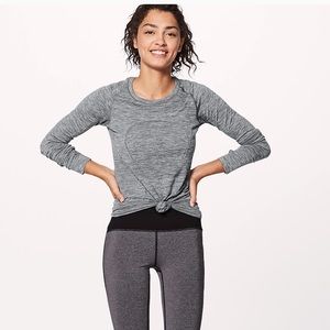 Run swiftly tech size 8 grey lululemon shirt